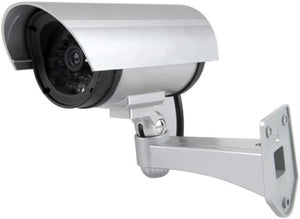 Telecamera finta Bullet CCTV con led lampeggiante videosorveglianza