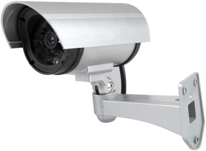 Telecamera finta Bullet CCTV con led lampeggiante videosorveglianza