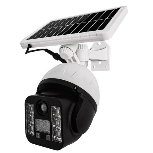 Telecamera finta Pannello Solare Con Sensore di movimento 60w 30 led Esterna