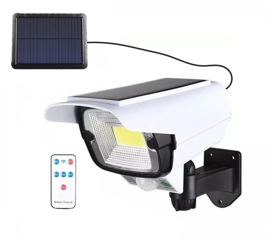 Telecamera finta pannello solare sensore di movimento faretto LED SMD JLP-2176A