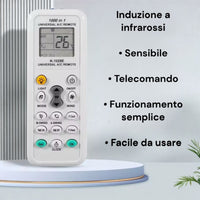 Telecomando Universale Condizionatori 1000 in 1 LCD Compatibile Programmabile