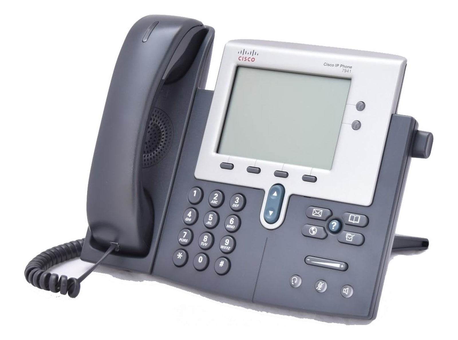 Telefono IP Cisco POE 7941 Display per Ufficio Vivavoce a Cornetta Voip - Prodotto Usato privo di cavi e alimentatore