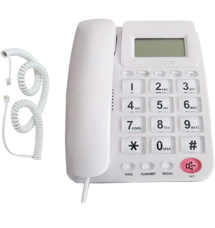 Telefono fisso con tasti grandi Per Casa Hotel Display calcolatrice FO-85011 CID