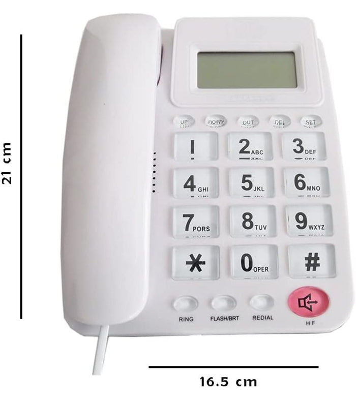 Telefono fisso con tasti grandi Per Casa Hotel Display calcolatrice FO-85011 CID