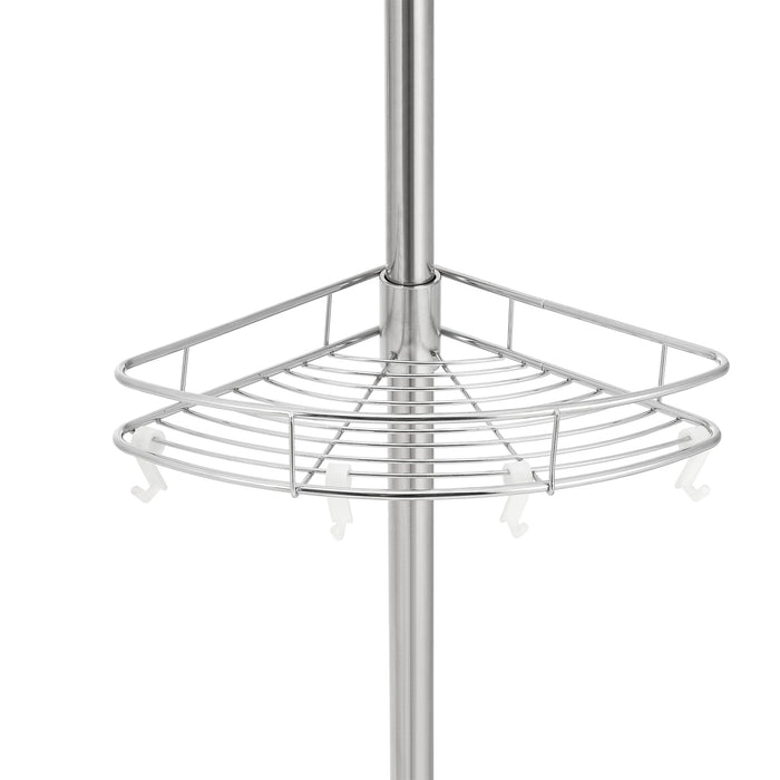 Mensola doccia telescopica Haapavesi acciaio inox 90 - 300 cm cromo 03_0006974