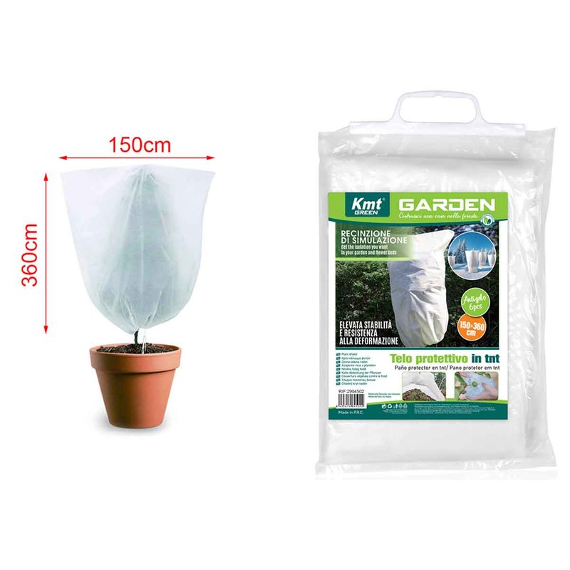 Telo Protettivo Antigelo in TNT per Piante, Resistente e Stabile, 150x360 cm