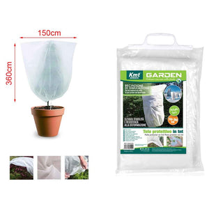 Telo Protettivo Antigelo in TNT per Piante, Resistente e Stabile, 150x360 cm