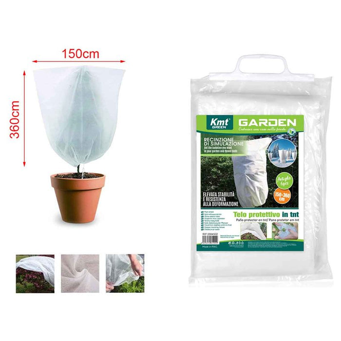 Telo Protettivo Antigelo in TNT per Piante, Resistente e Stabile, 150x360 cm
