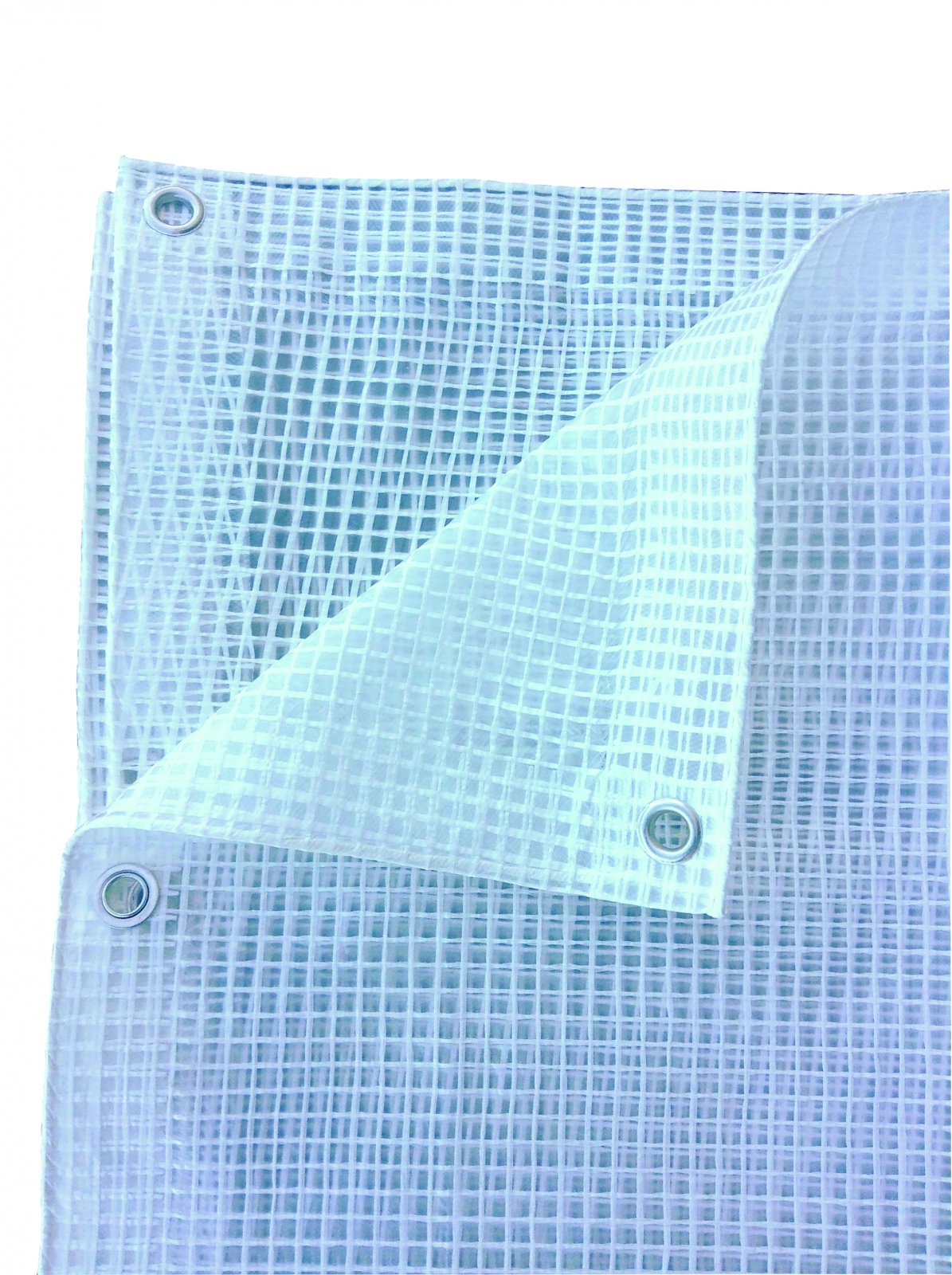 Telo retinato trasparente in PE Leno 120 gr/m2, occhiellato 150x300cm,  Fredi