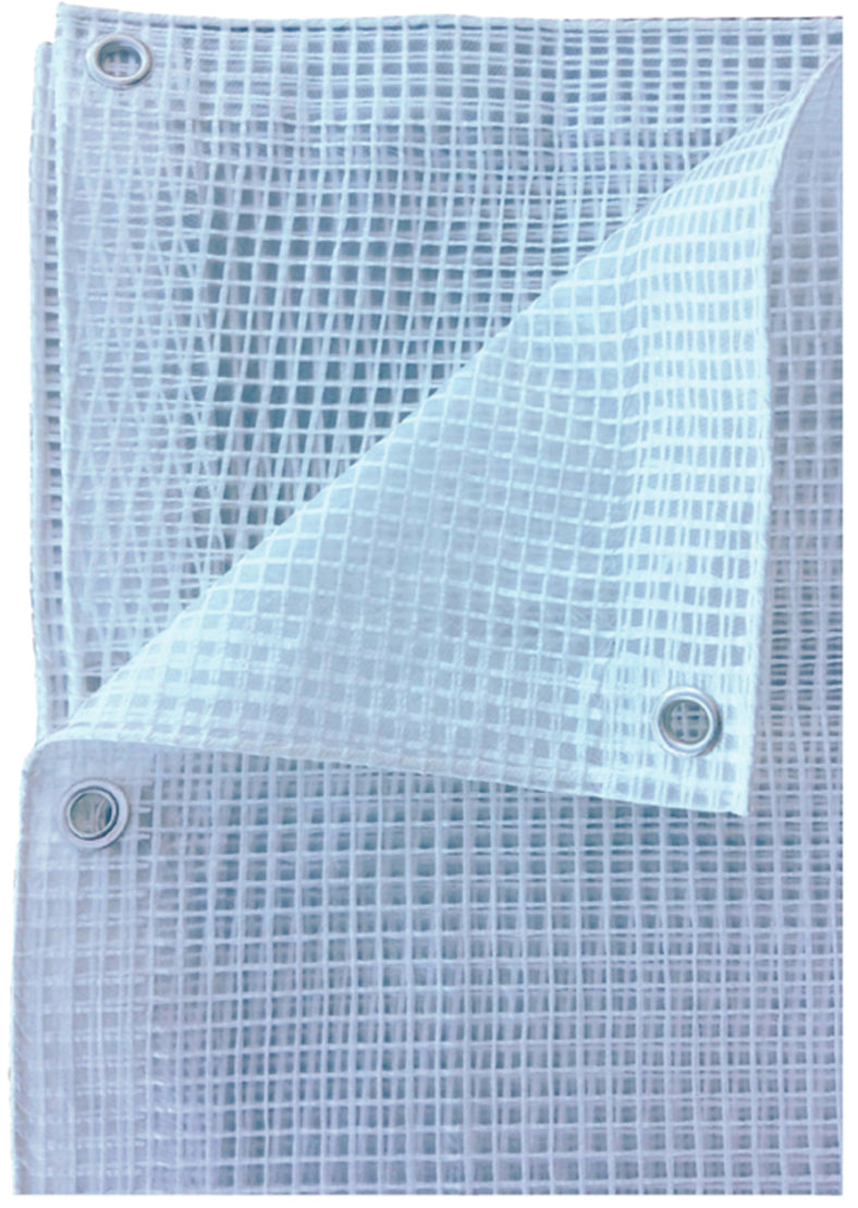 Telo retinato trasparente in PE Leno 120 gr/m2, occhiellato 350x300cm, Fredi