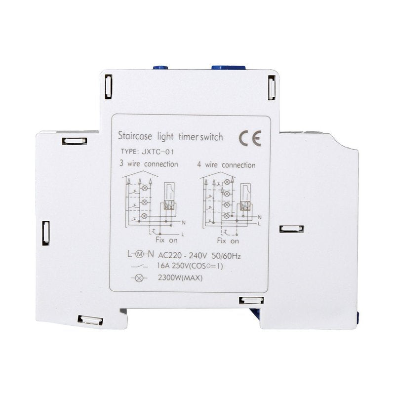 Relè Temporizzatore, Timer Luce su Guida Din Interruttore Meccanico 220-240V 16A Per Scale Corridoio ALC18