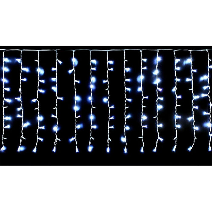 Tenda Luminosa Da Esterno IP65 3M X 1M Con 200 Luci Led Bianco Freddo Con Connettore Prolungabile