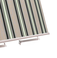 Tenda da sole a caduta con bracci L 245xH 245cm, poliestere 280 gr/m² riga verde Fredi Goly