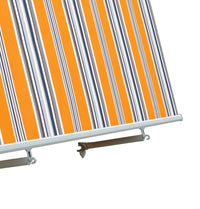 Tenda da sole a caduta con bracci L 300xH 245cm, poliestere 280 gr/mÂ² riga giallo Fredi Goly