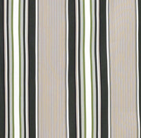 Tenda da sole a caduta, rullo avvolgibile con catenella L 200 H 250cm Fredi righe verde, grigio bianco