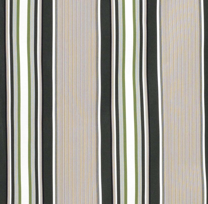 Tenda da sole a caduta, rullo avvolgibile con catenella L 200 H 250cm Fredi righe verde, grigio bianco