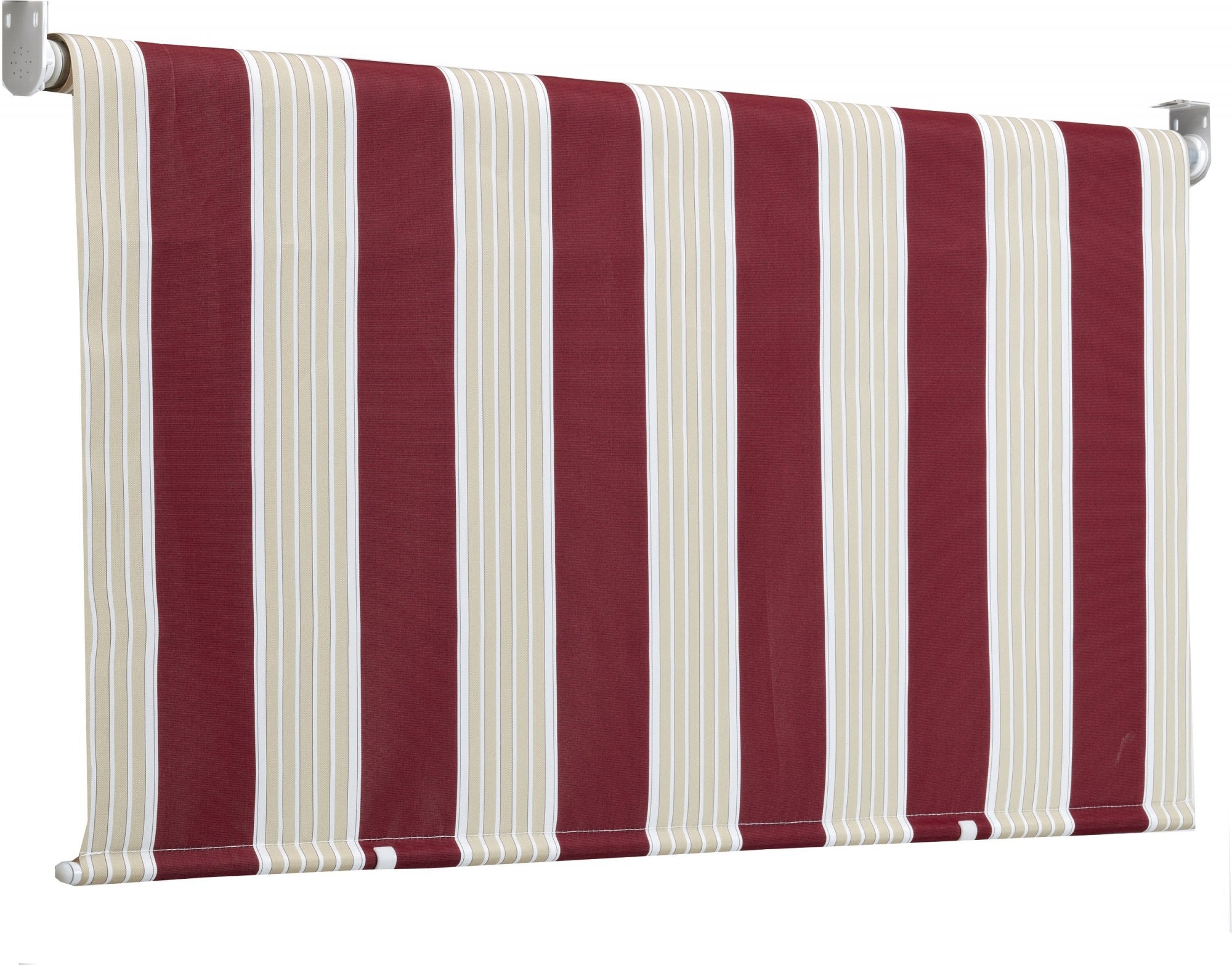 Tenda da sole a caduta, rullo avvolgibile con catenella L 200 H 250cm Fredi righe bordeaux
