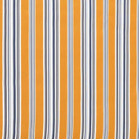 Tenda da sole a caduta, rullo avvolgibile con catenella L 200 H250cm Fredi righe giallo blu bianco