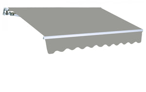 Tenda da sole a parete L.300xH.200cm, in poliestere 280 gr/m² grigio cenere Fredi