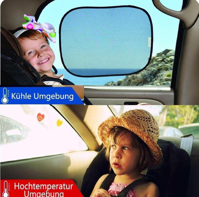 Tendine Parasole Auto Bambini, tendine finestrino  2Pz 44x36cm Art.70162