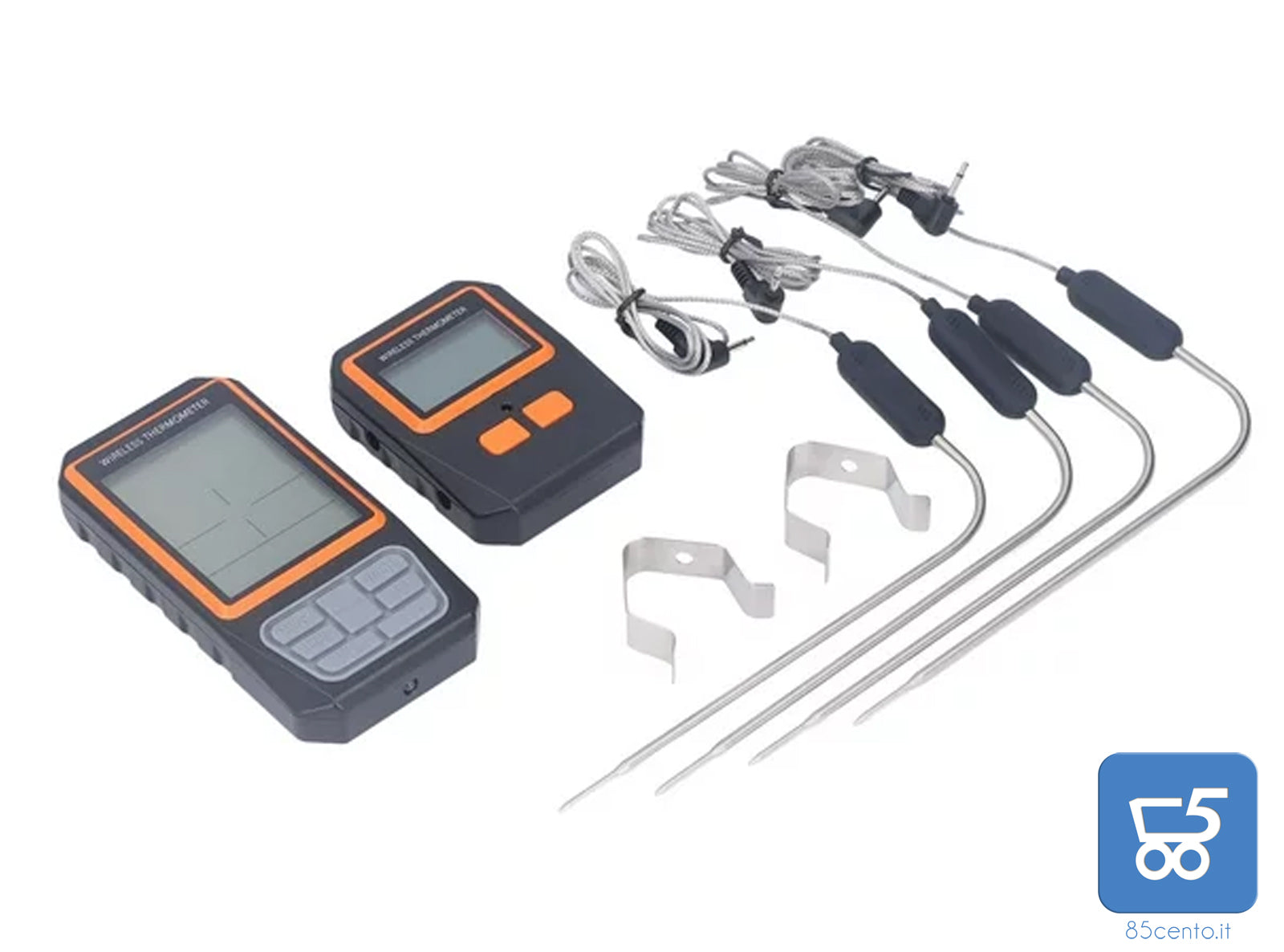 Termometro Wireless per Barbecue Digitale Costruzione Robusta a Batterie