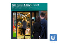 Termometro a infrarossi Frontale a Parete Automatico, Strumento di misurazione della Temperatura Senza Contatto Risultati istantanei precisi per l'entrata della comunità della Scuola del supermercato palestre micro usb 0-50°