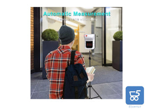 Termometro a infrarossi Frontale a Parete Automatico, Strumento di misurazione della Temperatura Senza Contatto Risultati istantanei precisi per l'entrata della comunità della Scuola del supermercato palestre micro usb 0-50°