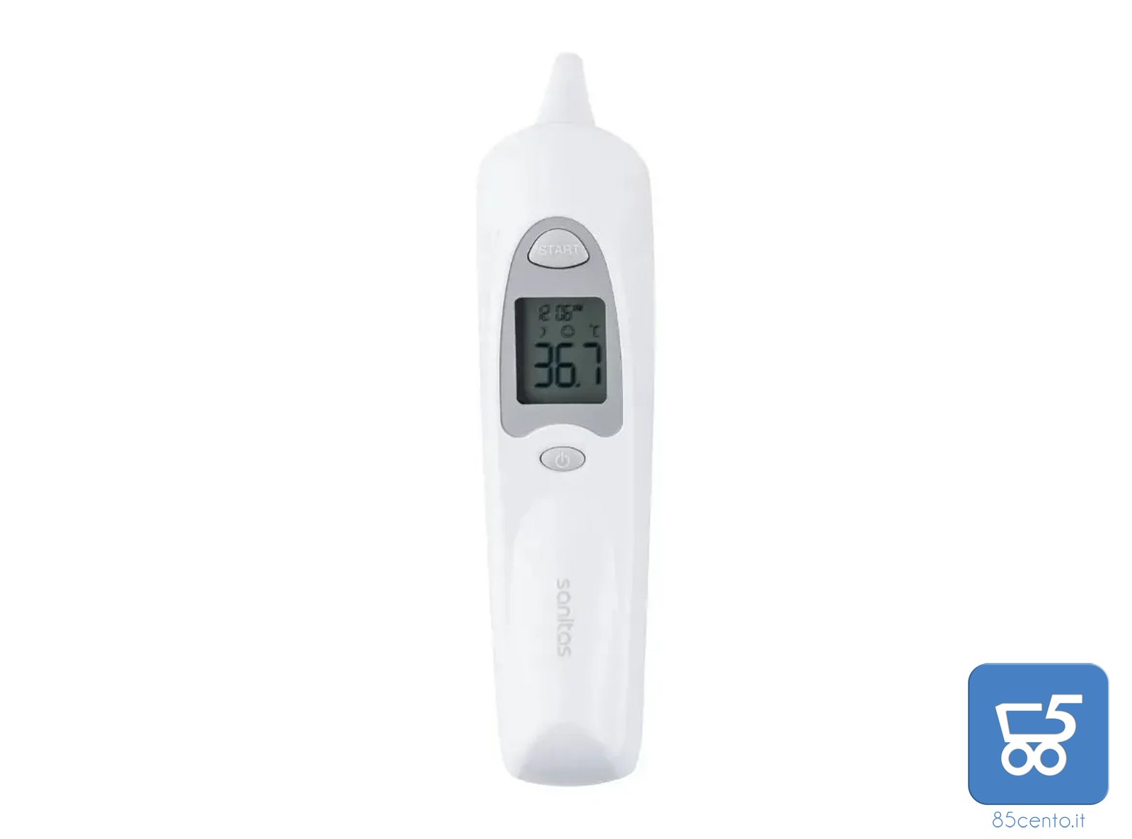 Termometro per Orecchio con Cappuccio Protettivo Sostituibile Sanitas SFT 53