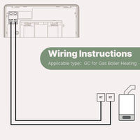 Termostato WIFI Con Batteria Nero, Per Caldaia a Gas Boiler, APP TUYA Smart Life, Quadrata Montaggio da Esterno Oppure Incasso Scatola 502