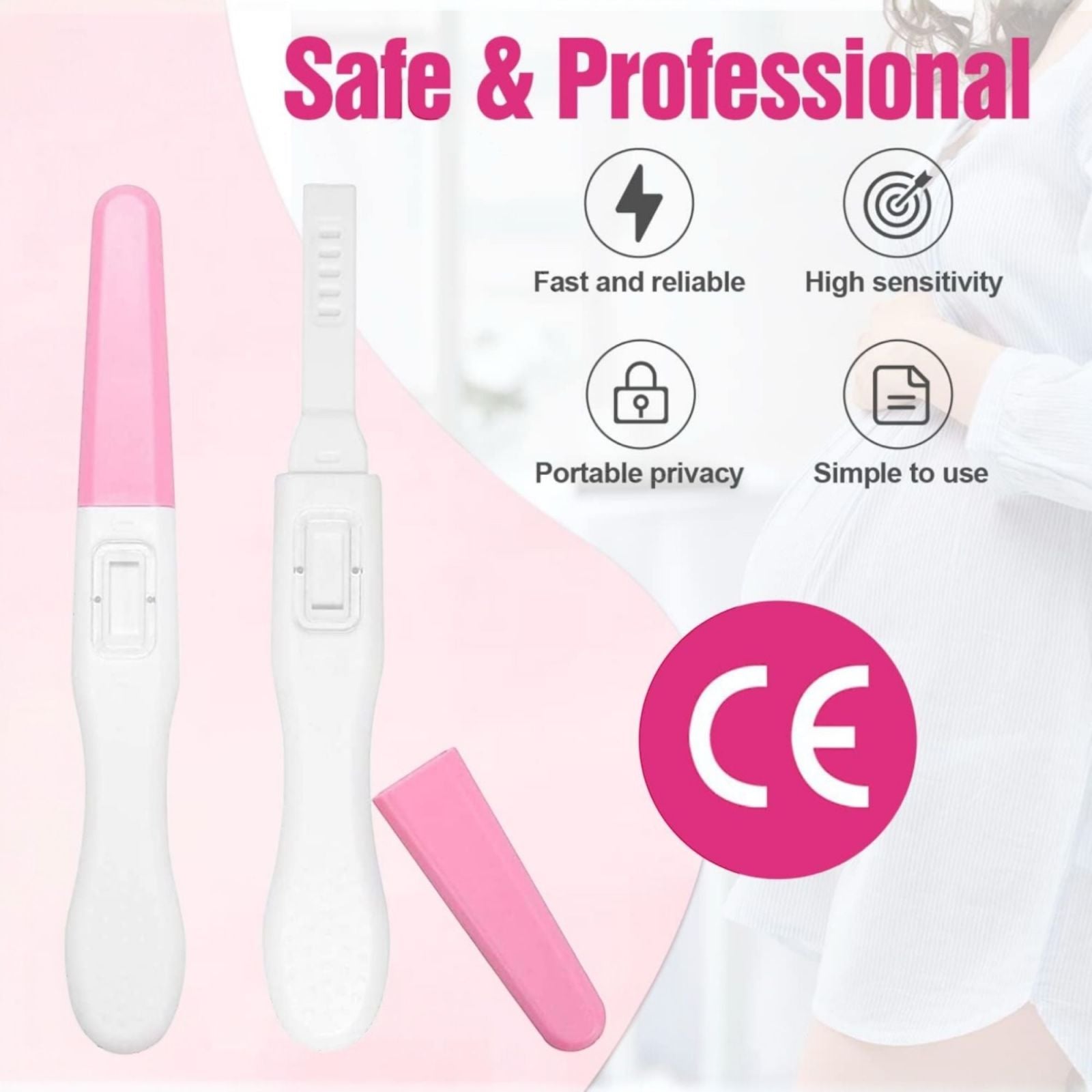 Test di Gravidanza Affidabilità 99% Precoce Stick Monouso Risultato in 1 minuto