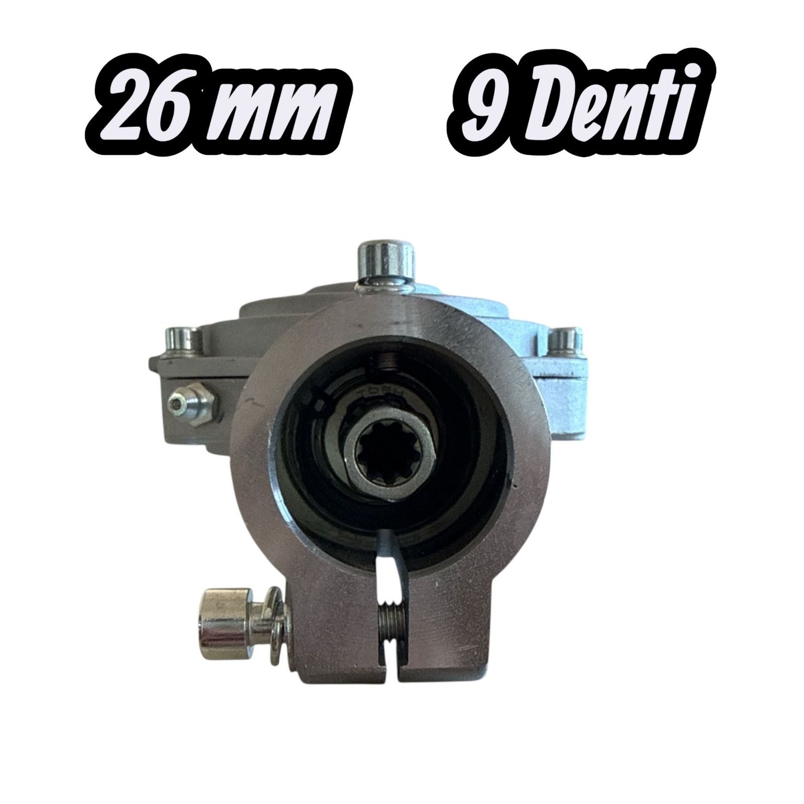 Testa Abbacchiatore Scuoti Olive Universale per Decespugliatore a Scoppio 26mm 9 Denti FY-0626