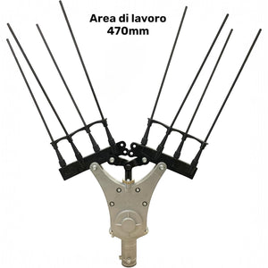Testa Abbacchiatore Scuoti Olive Universale per Decespugliatore a Scoppio 26mm 9 Denti FY-0626