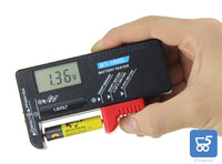Tester Digitale di Capacità Pile Batterie LCD per AA, AAA, C, D, 9V, mini cella