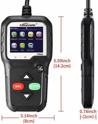 Tester OBDII/OBD2 EOBD II scanner KW680 lettore codice diagnostica centralina