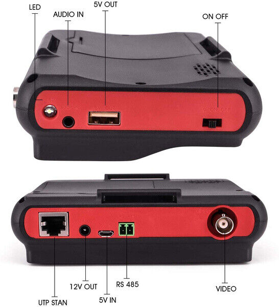 Tester da polso 4.3" per telecamere videosorveglianza 5MP AHD CVBS UTC UTP PTZ