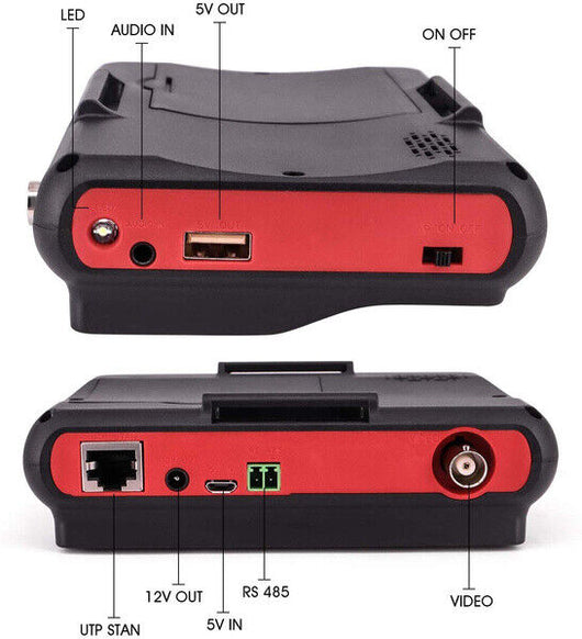 Tester da polso 4.3" per telecamere videosorveglianza 5MP AHD CVBS UTC UTP PTZ