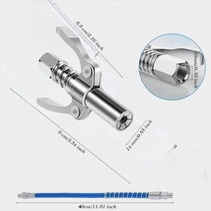 Testina Ingrassatore + tubo accoppiatore per ingrassatore attacco M6M8M10M12M14
