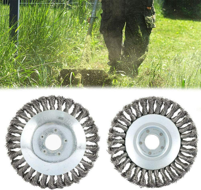 Testina Per Decespugliatore Universale Spazzola Acciaio Pulizia Pavimenti 150 6"