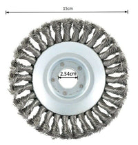 Testina Per Decespugliatore Universale Spazzola Acciaio Pulizia Pavimenti 150 6"