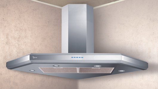 CAPPA GIOVIA ANGOLO cm 100x100 - Inox - 800 m3/h