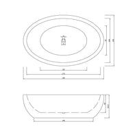 Vasca freestanding bianca 190 X 120 cm – Tiffany