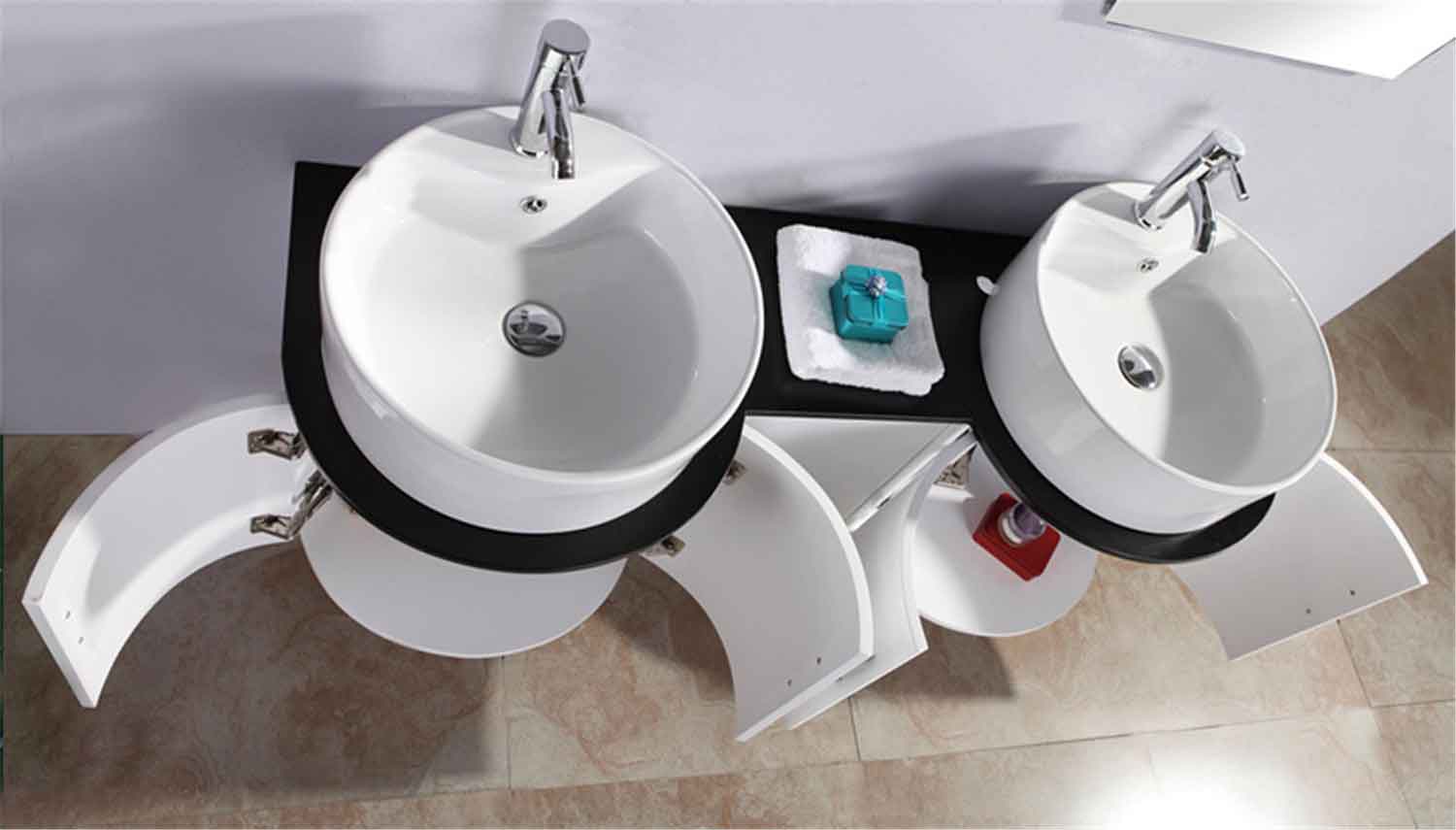 Mobile Bagno Bianco 138 cm Lavabo Incluso – Tiger