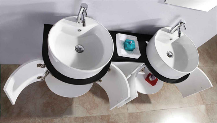 Mobile Bagno Bianco 138 cm Lavabo Incluso – Tiger