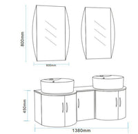 Mobile Bagno Bianco 138 cm Lavabo Incluso – Tiger