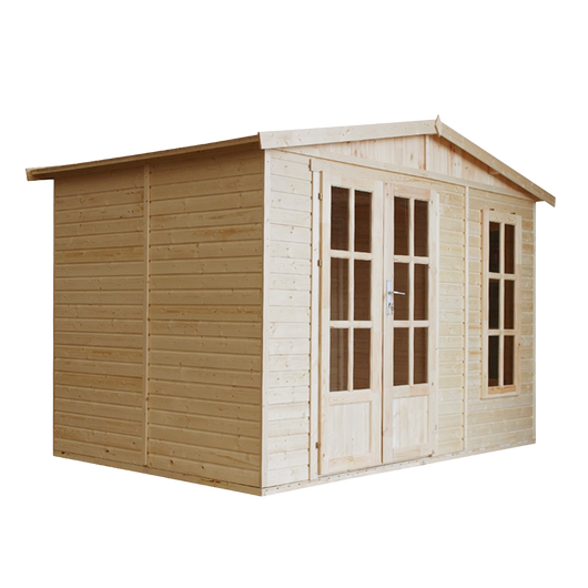 Casetta da giardino  - 6m2 - con tegole bituminose - M334FB+H334FBGREEN