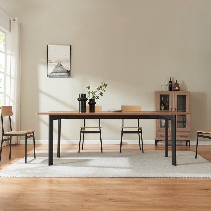 Telaio per Tavolo 'Fai da Te' Verg Struttura a 4 Gambe 120 x 70 x 72 cm - Nero [en.casa]