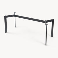 Telaio per Tavolo 'Fai da Te' Verg Struttura a 4 Gambe 120 x 70 x 72 cm - Nero [en.casa]