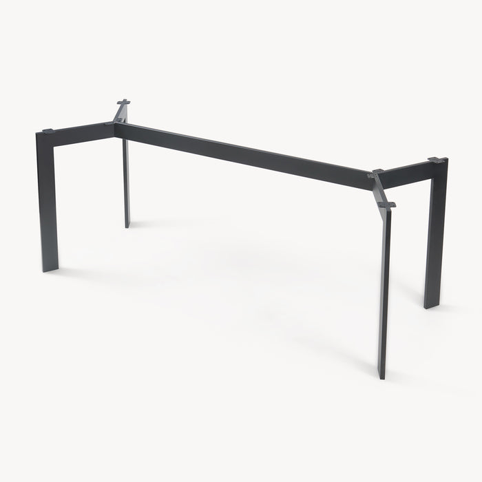 Telaio per Tavolo 'Fai da Te' Verg Struttura a 4 Gambe 120 x 70 x 72 cm - Nero [en.casa]