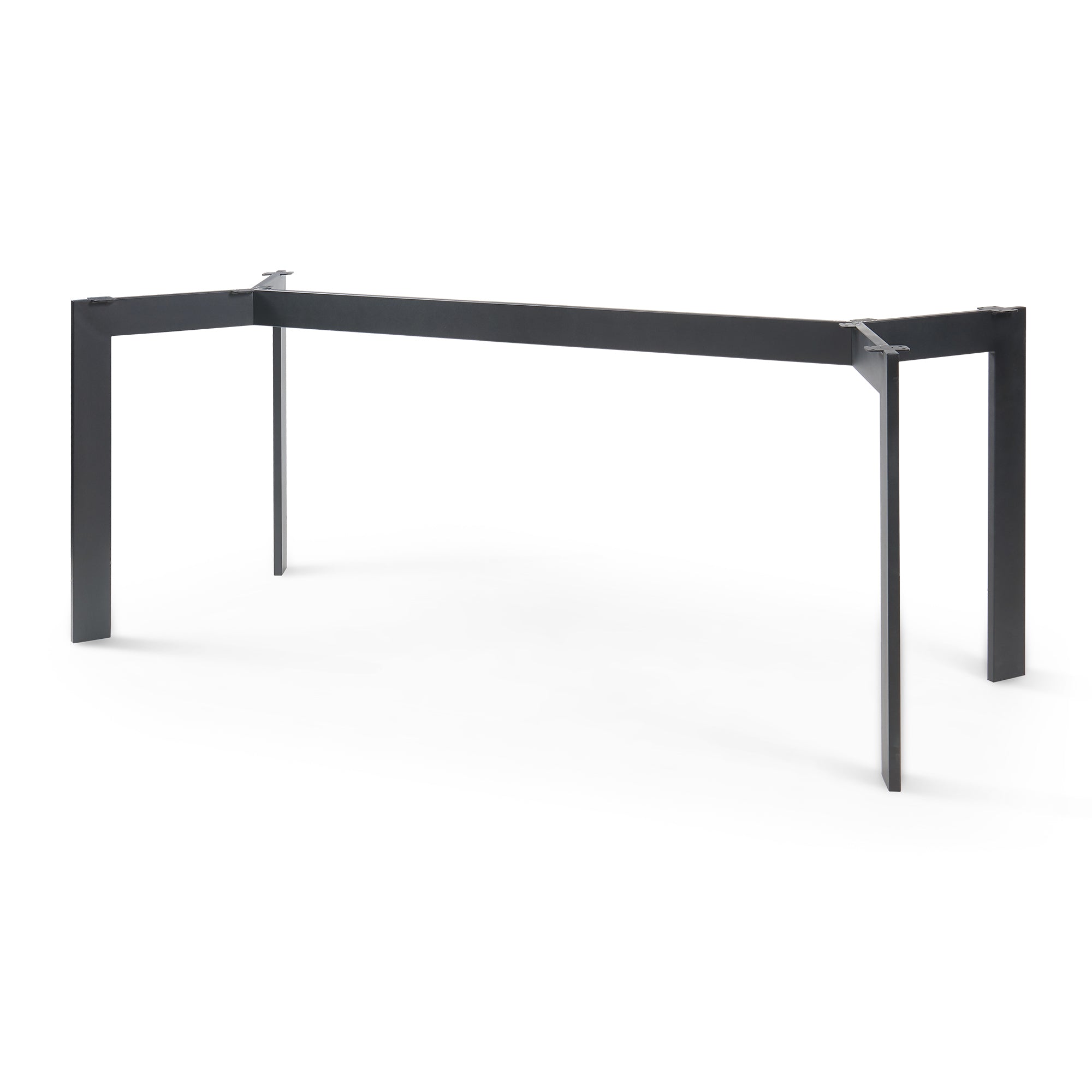Telaio per Tavolo 'Fai da Te' Verg Struttura a 4 Gambe 120 x 70 x 72 cm - Nero [en.casa]