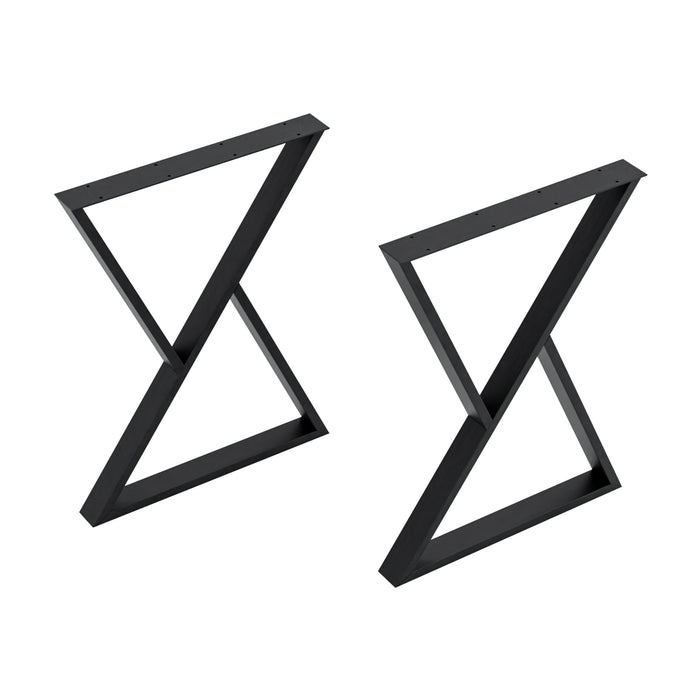 Set di 2 Gambe Karvia per Mobili Fai da Te Altezza 72 cm Acciaio Nero [en.casa]